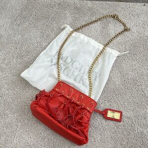 Badgley Mischka Coral Crossbody with Tassels
